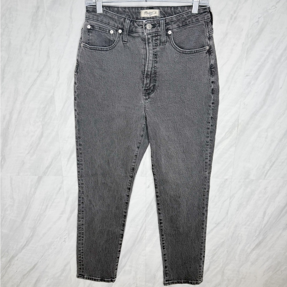Madewell The Curvy Perfect Vintage Jean Dark Gray Denim Pants 28